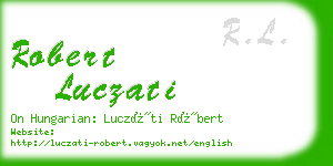 robert luczati business card